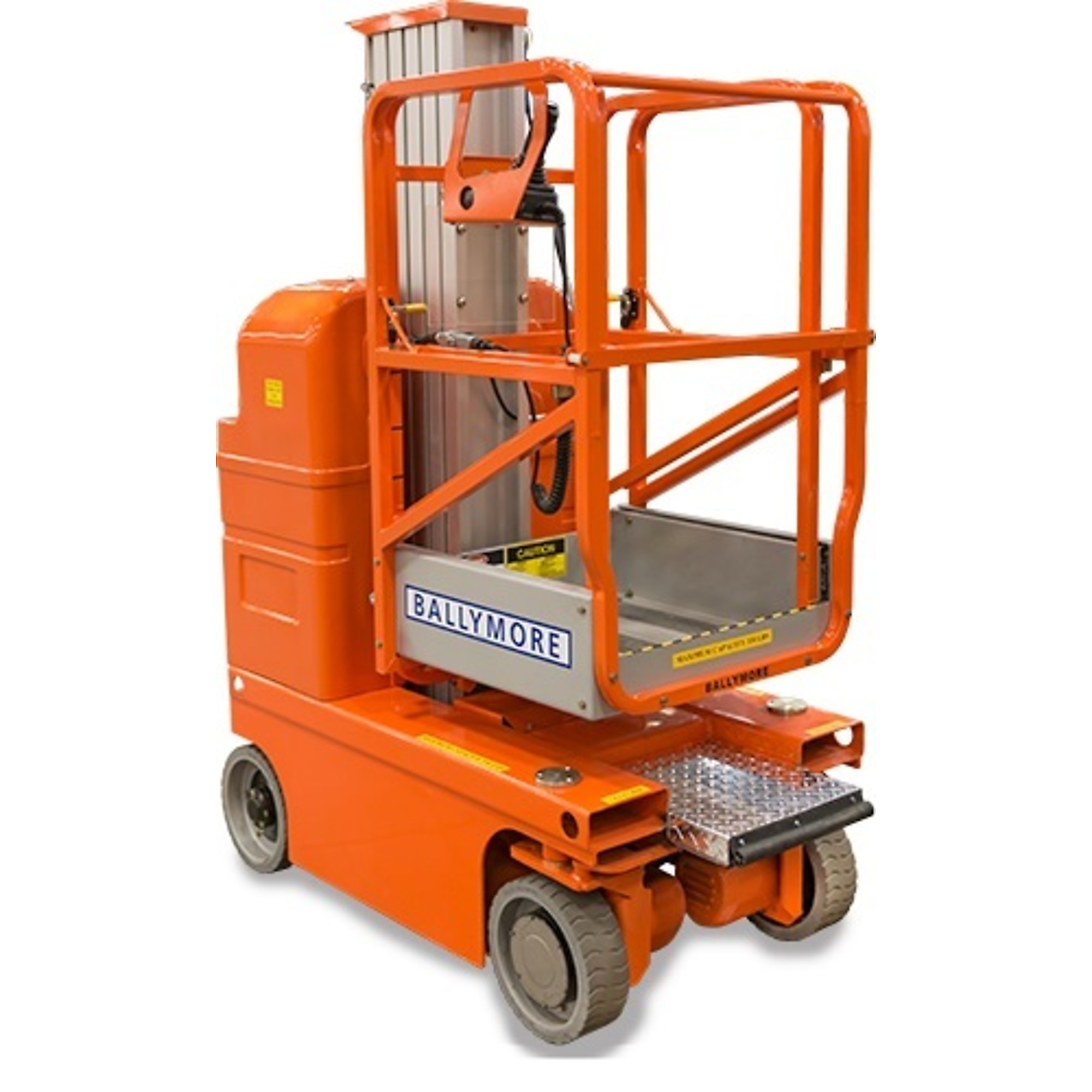 Ballymore, Drivable Mast Lift, Capacity 330 lb, Working Height 24 ft, Platform Height 216 in, Model# DVML-18